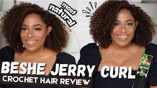 Most Natural Crochet Hair For Summer| Beshe Jerry Curl Crochet Braid Review| Lia Lavon