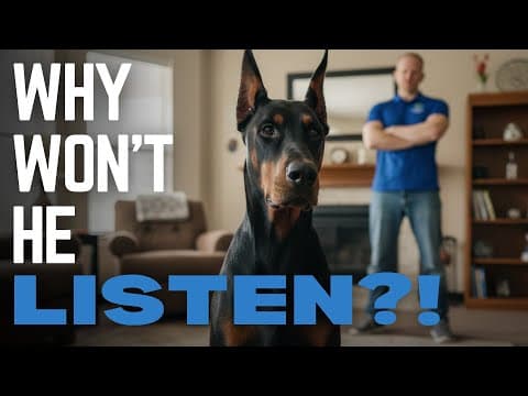 Why Your Doberman Isn’t Stubborn — They’re Mentally Burned Out