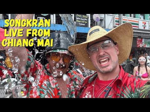 Live From Songkran In Chiang Mai 🇹🇭 The Worlds Biggest Water Fight!