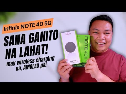 Infinix Note 40 5g - Grabe, Mukhang Mamahalin! Puwede Din Sa Gaming!