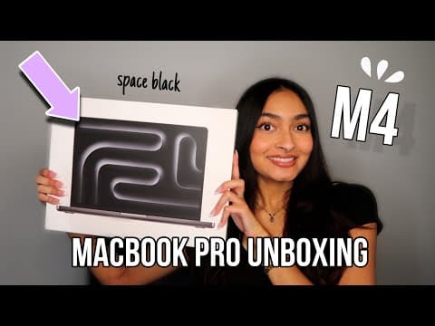 *new* M4 Macbook Pro Unboxing + First Impressions