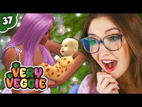 The First Baby Is Born!! 🍆 Very Veggie Legacy #37 (the Sims 4)