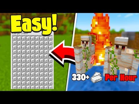How To Build Easy Iron Farm In Minecraft 1.21+ | Java Edition