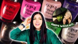 Opi X Wicked Infinite Shine Nail Polish Collection Swatch And Review! || Kelli Marissa