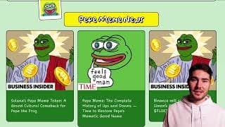Pepememe Is A Great Pepe The Frog Ecosystem Token Built On The Solana Blockchain