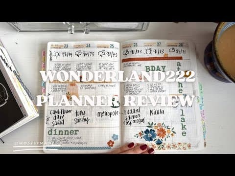 Wonderland222 Planner Review & Flip Through