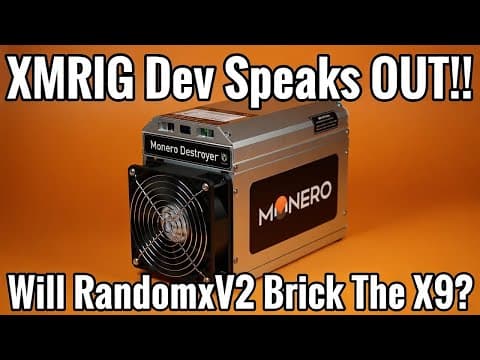 Bitmain Antminer X9 Will Take Over Monero!!  Dev Speaks Out!!!