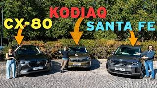 Who Makes The Best Large Family Suv? | Cx-80 Vs Kodiaq Vs Santa Fe