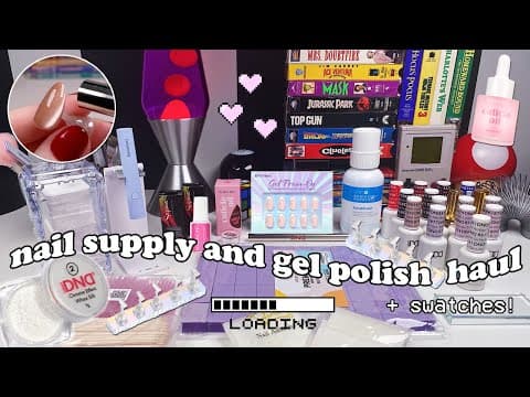 Amazon Nail Supply + Dnd Gel Polish Haul With Swatches | The Beauty Vault