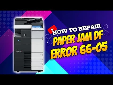 Drukarka Minolta Dla Początkujących Tip And Tricks Błąd 66-05