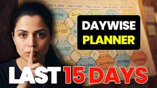 Last 15 Days Planner Before Exams| Rescue Video 15 Days Before Exam