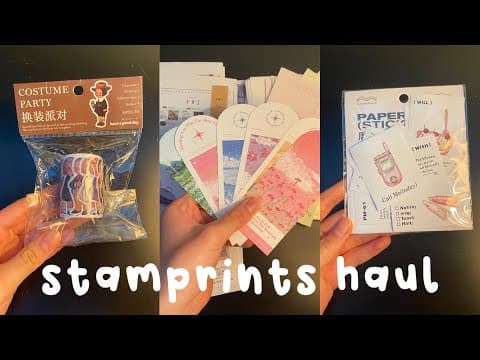 Aesthetic Stationery Haul And Giveaway!! Ft. Me Talking And @stamprints