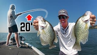 Crappie Fishing With 20' Pole! (catch N Cook)