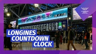 Glasgow 2026 Commonwealth Games Official Longines Countdown Clock Launched In Central Station!
