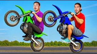 Le Premier Qui Cabre En Motocross Gagne !