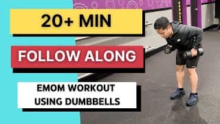 Planet Fitness 20 Min Beginner Emom Workout Using Dumbbells (follow-along!)