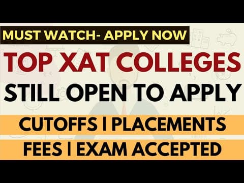 Top Xat Colleges You Should Definitely Apply | Last Dates, Cutoffs, Placements | Apply Or Not?