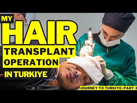 I Went To Turkiye For A Hair Transplant Expecting Pain...(full Operation Video)