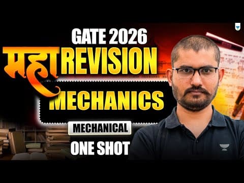 Gate 2026 Maha Revision | Engineering Mechanics One Shot | By Deepraj Sir