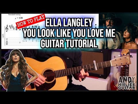 How To Play Ella Langley – You Look Like You Love Me Guitar Tutorial Lesson