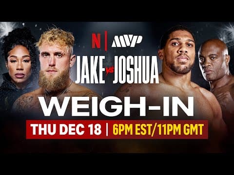 Jake Paul Vs. Anthony Joshua | Official Weigh-in | Netflix