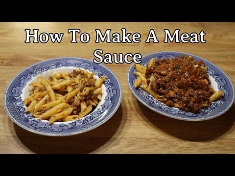 How To Make A Meat Sauce