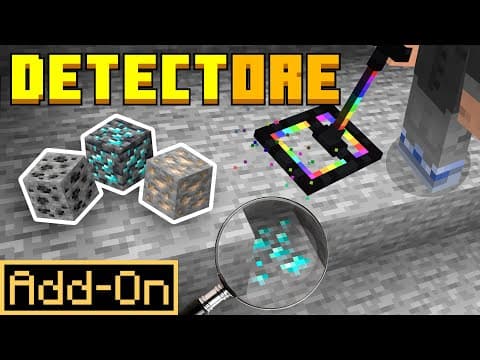 Craftable Ore Detector In Minecraft Bedrock Marketplace Add-on (mod)