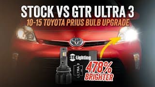 The Best 10-15 Toyota Prius Headlight Upgrade? | Gtr Lighting Ultra 3 Led Bulbs Tested