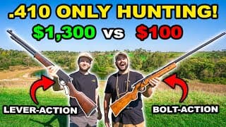 Cheap Vs Expensive .410 Only Hunting Challenge!!! (catch Clean Cook)