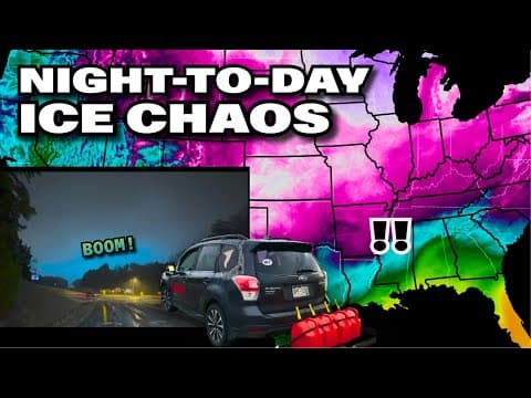 On The Icy Ground - Live Winter Storm As It Is