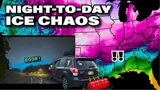 On The Icy Ground - Live Winter Storm As It Is