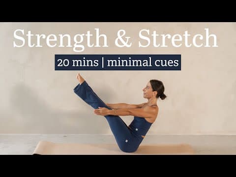 Strength & Stretch Yoga | Minimal Cues | 20 Mins