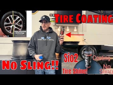 How To Prep For And Apply A Tire Coating: Hydrosilex Sio2 Tire Shine!!