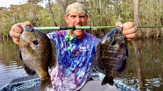 Jumbo Bluegill Catch N' Cook! 2 Days Boat Camping In The Swamp!