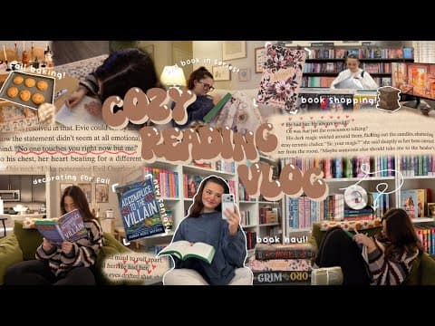Cozy *fall* Reading Vlog! 🍂🧦🧸 Reading Accomplice To The Villain, Fall Baking, Book Haul & More!