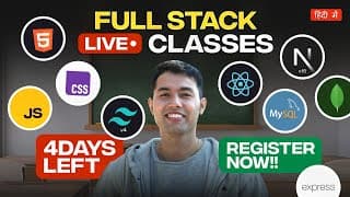 🔥 Full Stack Web Development Live Classes – Project-based, Limited Seats!