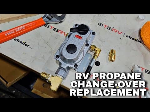 Rv Gas Leak Fix! How To Replace The Changer-over Regulator And Flare Fittings