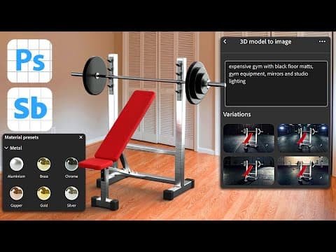 Photoshop's 3d Feature Is Back! New Ai Substance 3d Viewer 😮