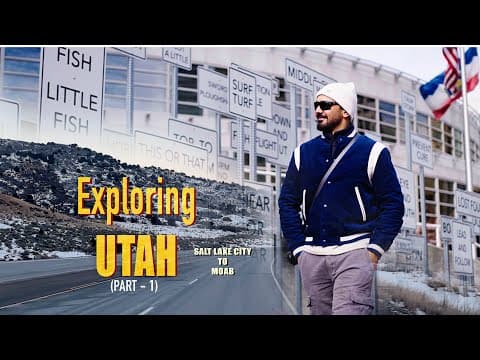 EXPLORING UTAH (Part 1)  |  The Ultimate UTAH ROAD TRIP  | Salt Lake City Tour @ -6°C #abhinavshukla