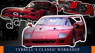 Ferrari F40 Restored By Ourselves- Your Chance To See It Live! | Tyrrell's Classic Workshop
