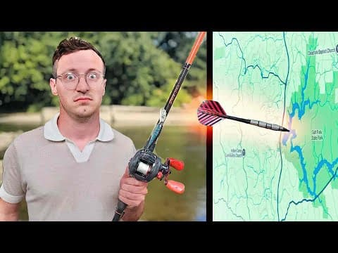 Fishing Adventure Decided By A Blindfolded Dart Throw!