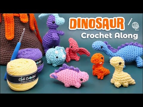 Crocheting Mini Dinos!