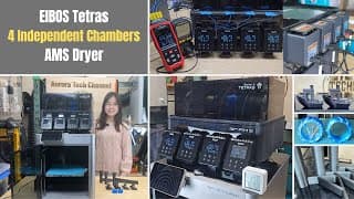 Eibos Tetras Ams Dryer Review | 4 Independent Chambers, Temp Tests, Pla, Petg, Tpu & Nylon Cf