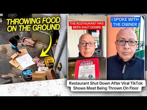 Restaurant Gets Shut Down After Employee Throws Food On The Ground... The Owner Responded