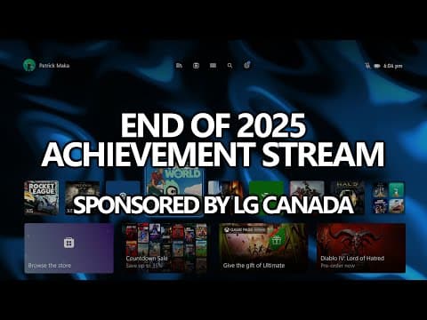 More Achievement Hunting To End 2025! (sponsored By Lg Canada!)