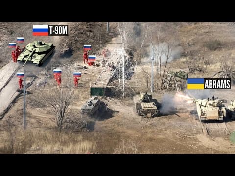 This Brutal Abrams Attack Stopped The Russian Tank T-90m Advance @united24media