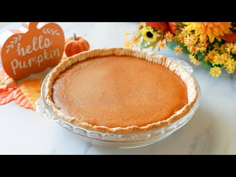 Homemade Pumpkin Pie