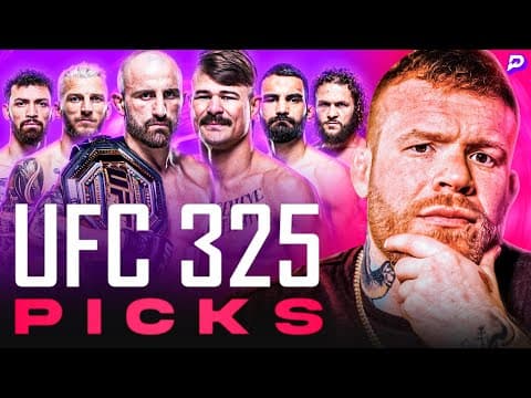 Who Wins Volk Vs Lopes 2?! Hooker Vs Ben-noit?! Ufc 325 Final Predictions