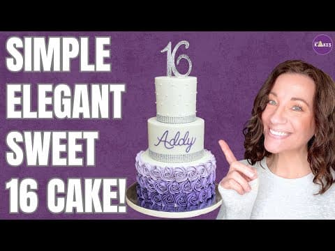 Beginner-friendly Sweet 16 Cake!