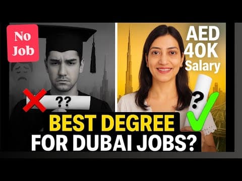 Which Are The High Paying Jobs In Dubai | Best Or Worst Degrees In Dubai How To Get Jobs In Dubai